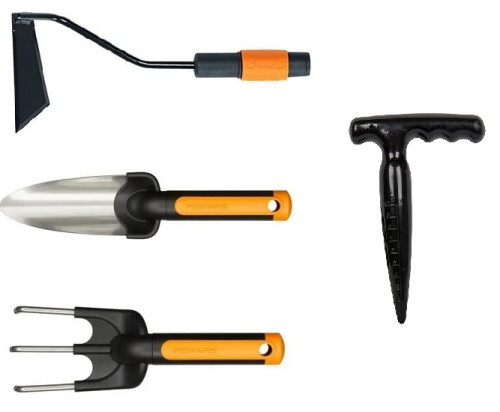 Motyky, lopatky, kultivátory, sázecí kolíky