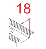 Čelisti měkké 1,5x60°, šířka drážky - 18 (sklíčidla pr. 300mm)