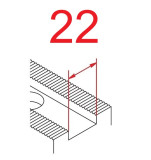 Čelisti měkké 1,5x60°, šířka drážky - 22 (sklíčidla pr. 380-450mm)