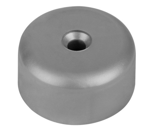 Kluzák O 40x20mm, plast, stříbrný