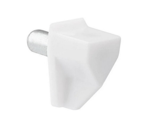Podpěrka polic O 5mm, plast, bílá, 8 ks