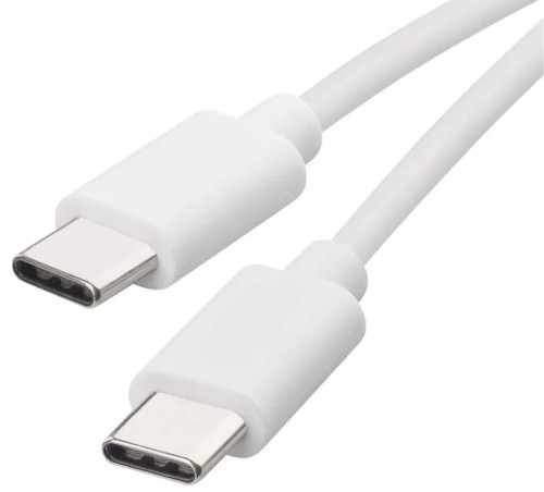 Nabíjecí a datový kabel USB-C 2.0 / USB-C 2.0, 1 m, bílý