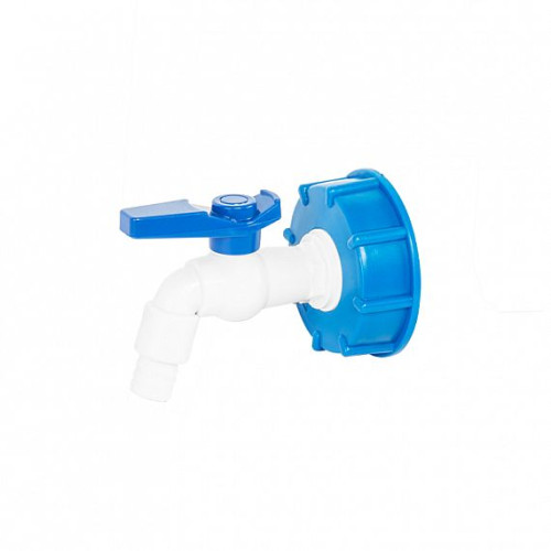 Kohout  IBC s vývodem 3/4" a závitem S60 x 6, plast
