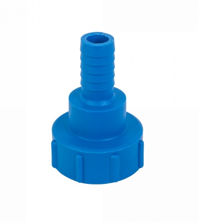 Redukce na IBC, trn pro  hadici 1", plast