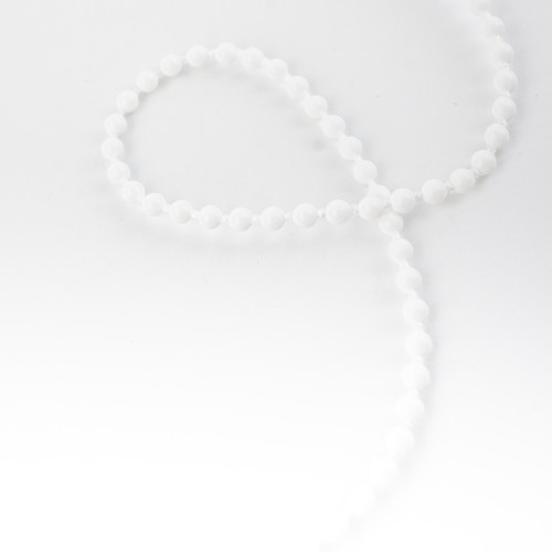 Řetízek kuličkový, bílý, délka 3 m