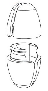 Vodící oko žaluzie 5 ks