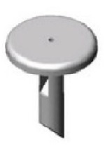 Kotvící kolík silonu MAXI, bílý 5 ks