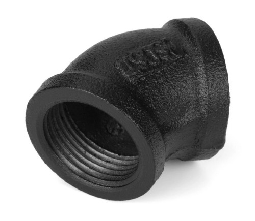 Koleno 3/4", 45°, RT-4, černé