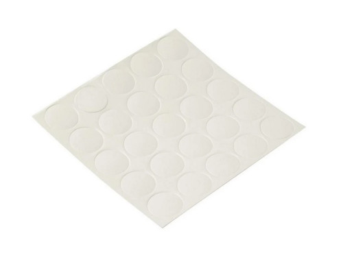 Samolepicí krytky, průměr 14mm, bílé, 25 ks