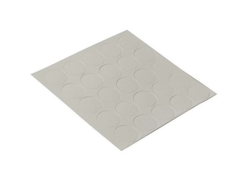 Samolepicí krytky, průměr 14mm, šedá, 25 ks