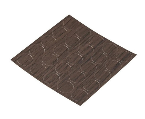 Samolepicí krytky, průměr 14mm, wenge, 25 ks