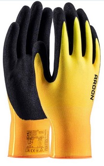 Rukavice máčené ARDON CREATRON, černá neon