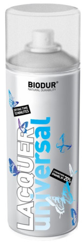 SPREJ LAK BIODUR - bezbarvý, matný, 400ml