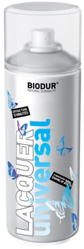 SPREJ LAK BIODUR - bezbarvý, lesklý, 400ml