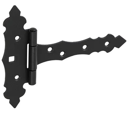 Závěs brankový ozdobný černý