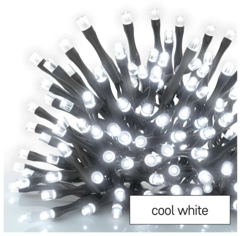 Standard LED spojovací vánoční řetěz, 10 m, venkovní i vnitřní, studená bílá