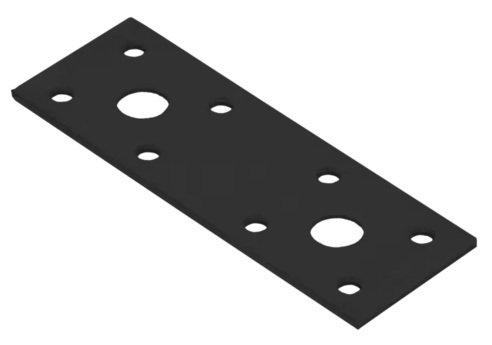 Tesařská spojka plochá černá 100x35x2,5 mm