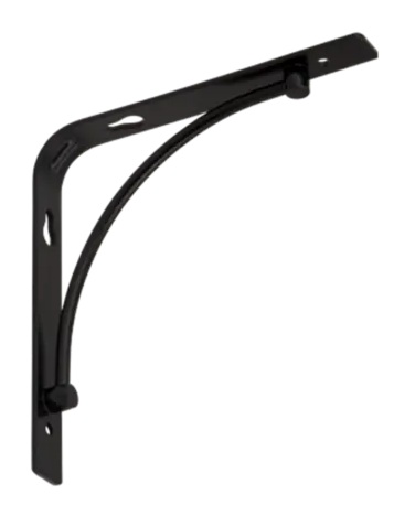 Dekorační konzole matná černá 150x150