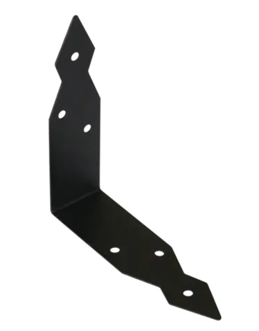 Úhelník ozdobný černý 146x40x1,5mm