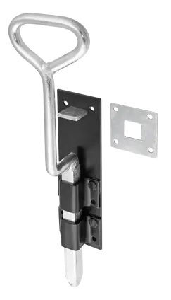 Zástrč věžový padací šroub černý 330x55x3,0mm