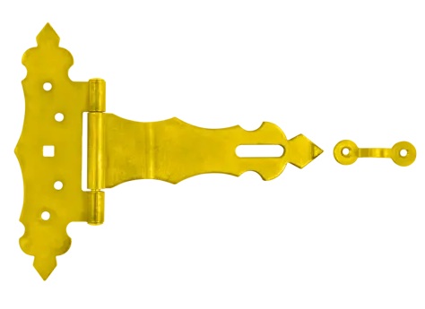 Závěs trojúhelníkový ozdobný žlutý 150x50x170x2,5