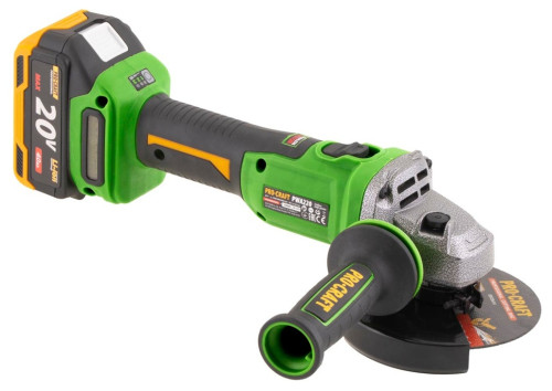 Procraft PWA220 Úhlová bruska aku 125mm, 20V, 4Ah, 3500/6000/8500min
