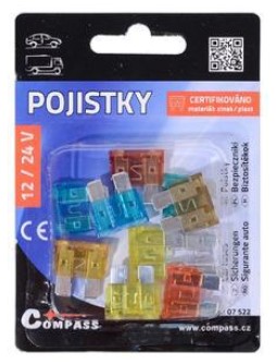 Pojistky nožové 10 ks