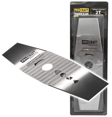 Procraft H-2T/H Nůž do křovinořezu 2 zubový, nerez, pr.305x90x25.4mm