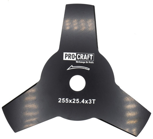 Procraft H-3T Nůž do křovinořezu 3 zubový, pr.255x25.4mm