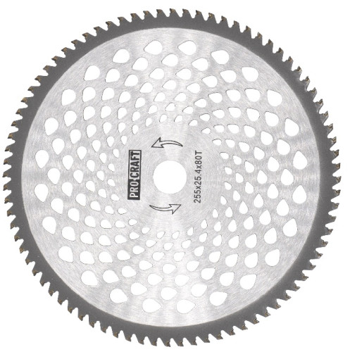 Procraft H/P-60T Nůž do křovinořezu kotouč, pr.255x25.4mm, 60 zubů