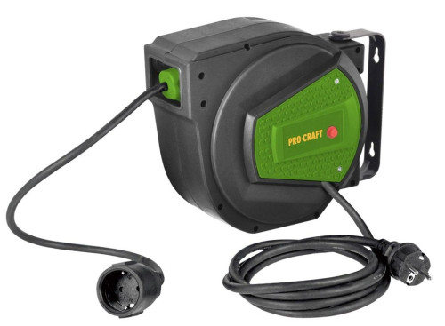 Samonavíjecí prodlužovací kabel na bubnu 15m, 3x1,5mm, 230V EK15