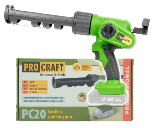 Procraft PC20bb Aku vytlačovací pistole 20V