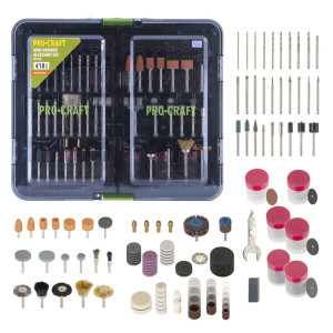 Procraft GK-418 Sada nástavců na přímou brusku 418 dílů