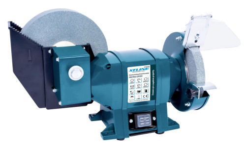XTLINE XT107175  Bruska stolní dvoukotoučová s pomaloběžným kotoučem 250 W, 150 / 200 mm