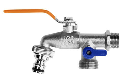 Zahradní kohout kulový 1/2"/ 2x vnější z.3/4"