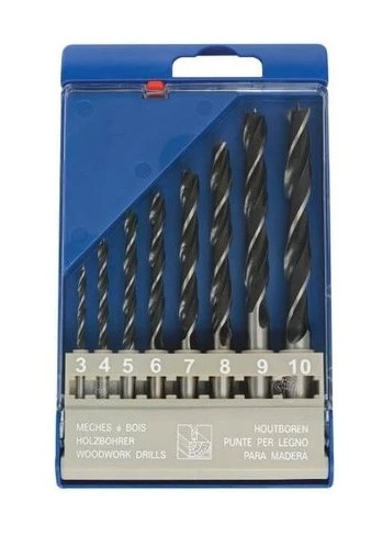 Sada válcovaných vrtáků do dřeva OREN 8dílná