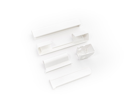 Sada krytek na kování ROTO, bílá