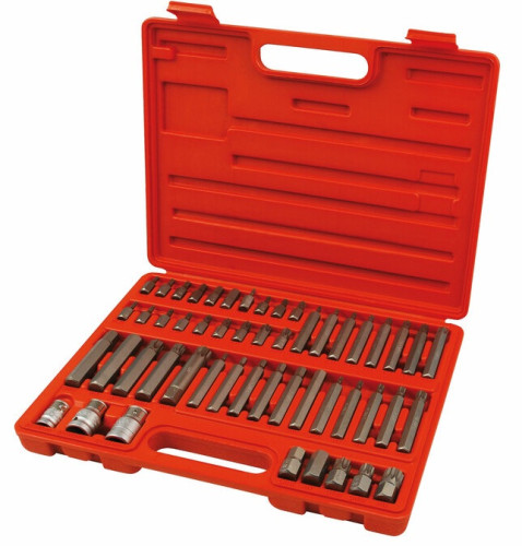 Hroty IMBUS-TORX-XZN, sada 51ks, pro ráčny 3/8", 1/2", S2