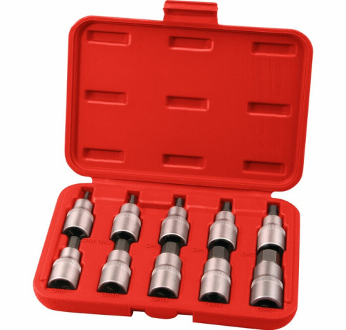 EXTOL PREMIUM 8818120 Hlavice zástrčné IMBUS, sada 10ks, 1/2", CrV