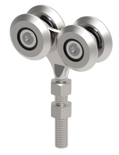 Pojezdový vozík čtyřkolečkový Zn, profile 42x54mm