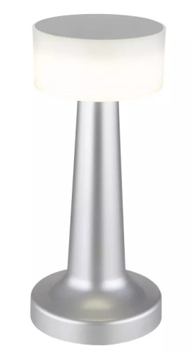Globo 58447N  Stmívatelná dotyková stolní lampa ANGELIKA  nabíjecí, 55lm,nikl