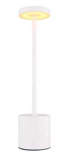 GLOBO 21019W LED stolní lampa POLINA nabíjecí 138lm, bílá