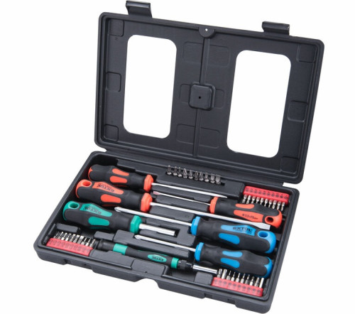 Šroubováky a hroty sada 47ks, 1/4" hroty a 4mm mini hroty, CrV