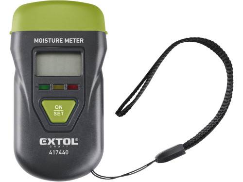 EXTOL 417440 Vlhkoměr pro měření vlhkosti dřeva, omítky a podobných materiálů