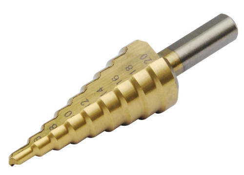 Vrták stupňovitý, O 4-20mm/po2mm, HSS