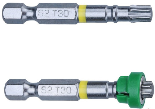 Hroty sada 2ks TORX s magnetickým kloboučkem, T 30x50mm, S2