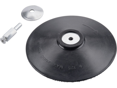 Nosič brusných výseků do vrtačky - suchý zip, pr. 125mm