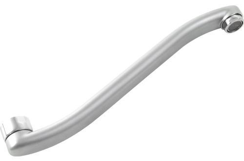 Ramínko prohnuté 30cm, chrom