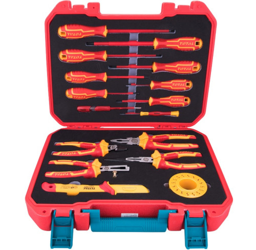 TOTAL THKITH1601 Sada elektrikářského nářadí, 16ks, 1000V, VDE