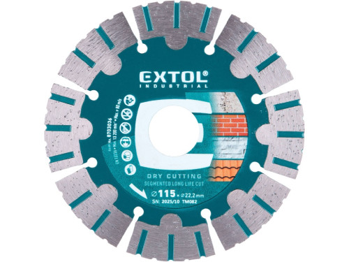 EXTOL Kotouč diamantový řezný segmentový Long Life Cut, suché řezání
